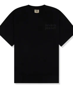 Broken Planet Basics Midnight Black T Shirt