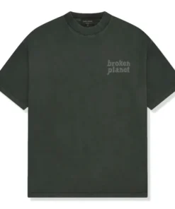 Broken Planet Basics Washed Soot Black T Shirt