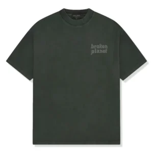 Broken Planet Basics Washed Soot Black T Shirt