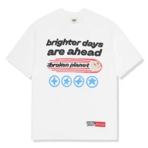 Broken Planet Brighter Days Are Ahead White T Shirt