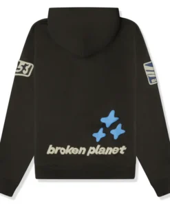 Broken Planet Escape To The Future Soot Black Hoodie