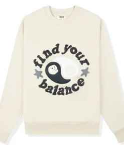 Broken Planet Find Your Balance Bone White Crewneck