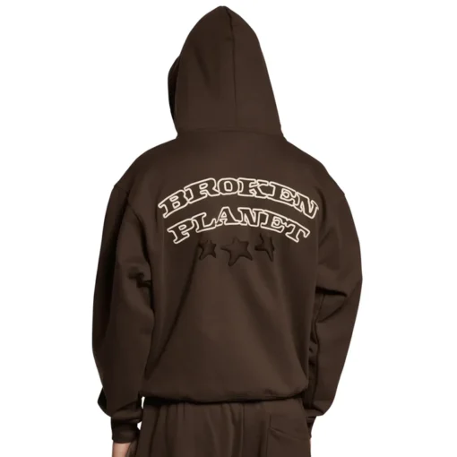 Broken Planet Out Of Service Mocha Brown Hoodie