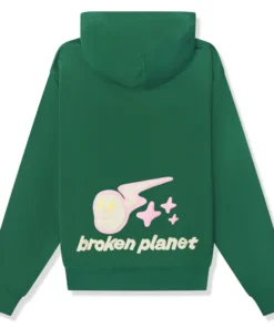 Broken Planet Speed Of Light Hoodie Malachite Green