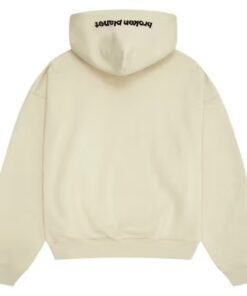 Broken Planet Zip Up Bone White Hoodie