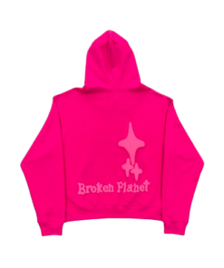 Broken Planet Pink Hoodie