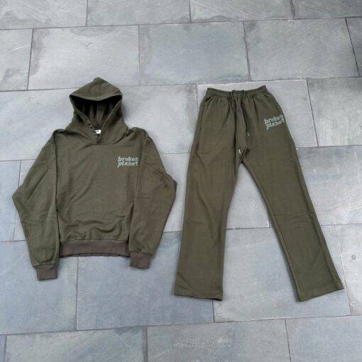 Broken Planet Olive Tracksuit